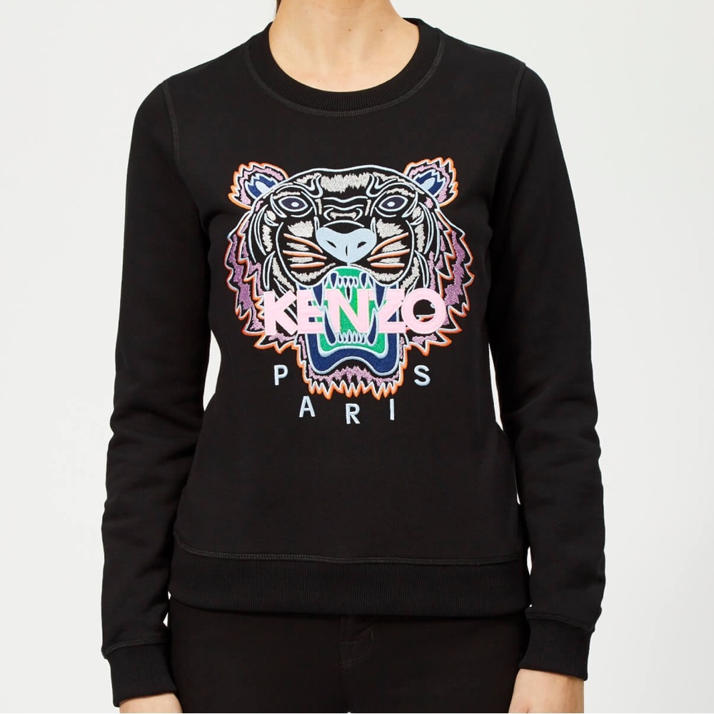 KENZO NWOT Pink Tiger Sweater in Black Size S